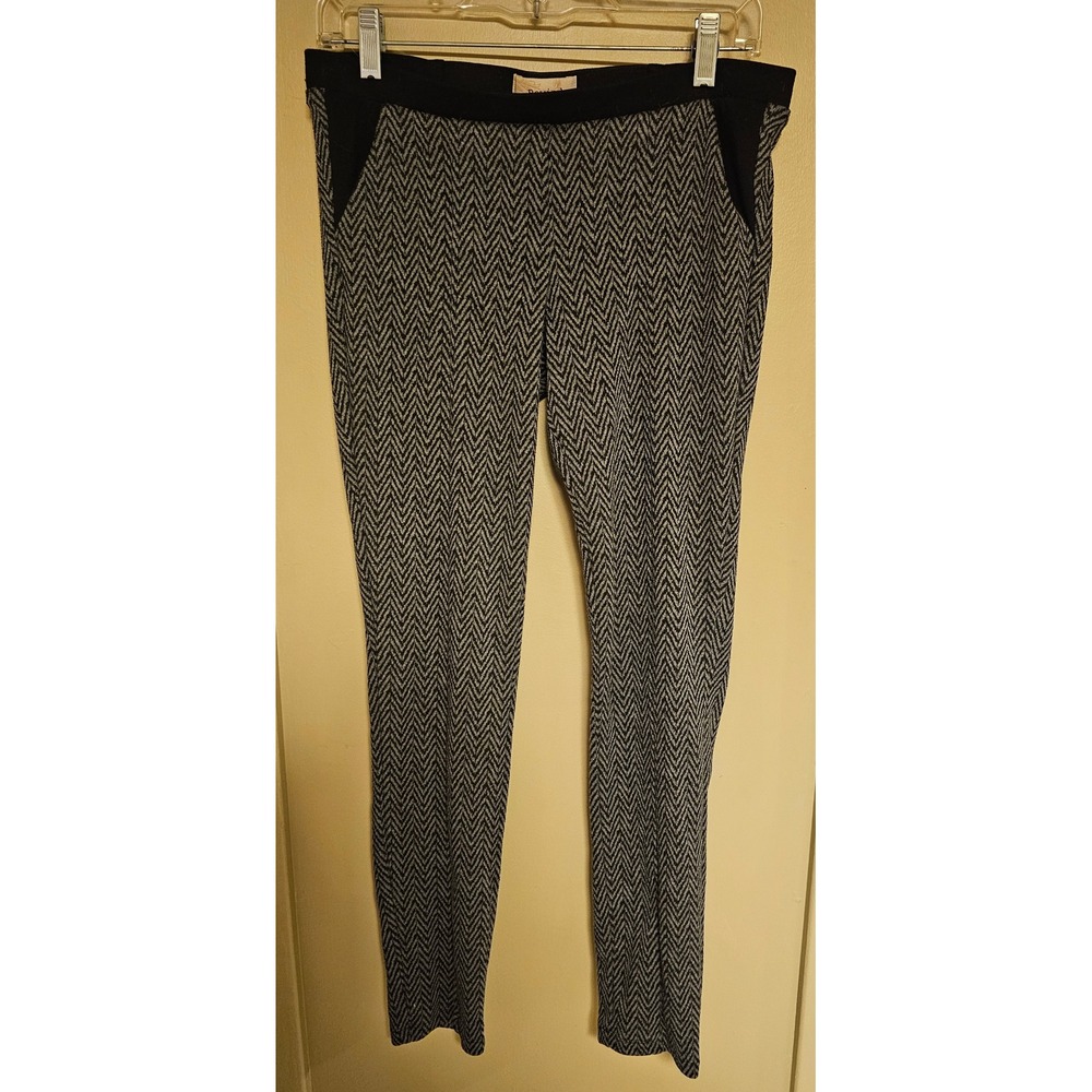 Rewind Black Gray Herringbone Pattern Slim Leg Pants Size m
